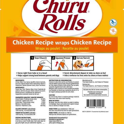 Inaba- Churu Rolls Chicken Recipe wraps Chicken Recipe