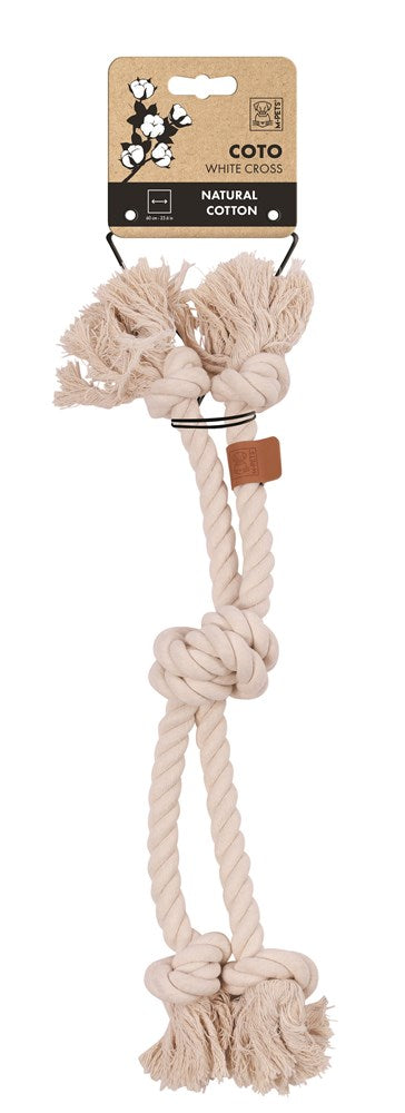 M-Pets Coto ECO Rope Dog Toy – Cross 60 cm