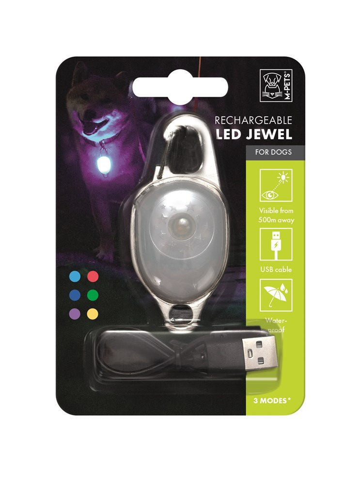 M-Pets Rechargeable LED Jewel for Dogs