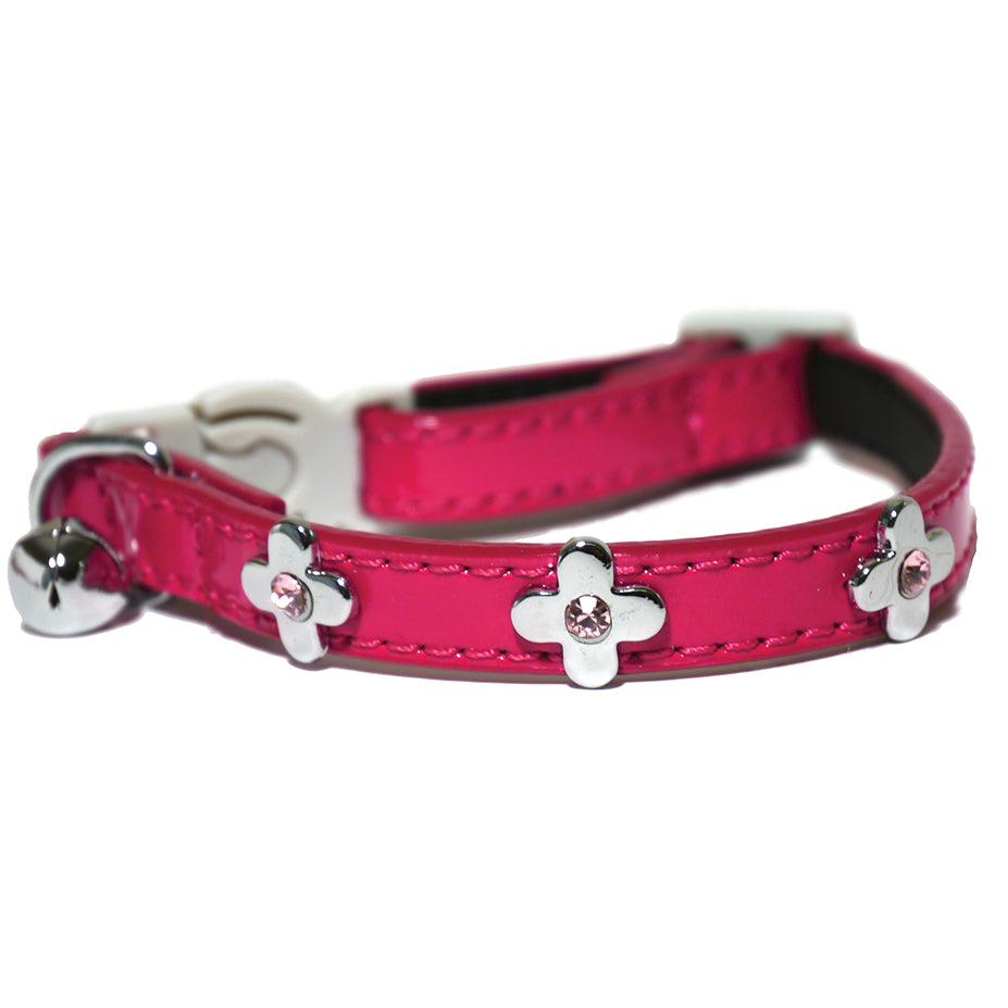 Electric Pink Cat Collar