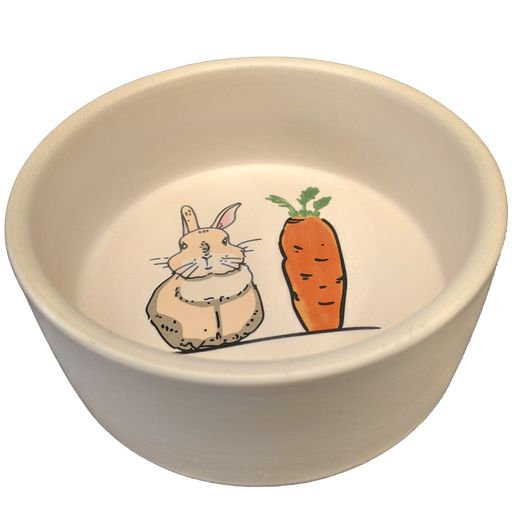 Frost Rabbit & Carrot Ceramic Bowl 13.5cm