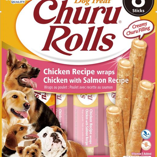 Inaba- Churu Rolls Chicken Recipe wraps Chicken with Salmon Recipe