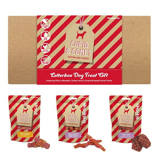 CHRISTMAS LETTERBOX DOG TREATS GIFT 300G