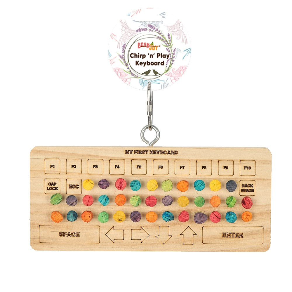 BeakJoy Chirp 'n' Play Keyboard Bird Toy