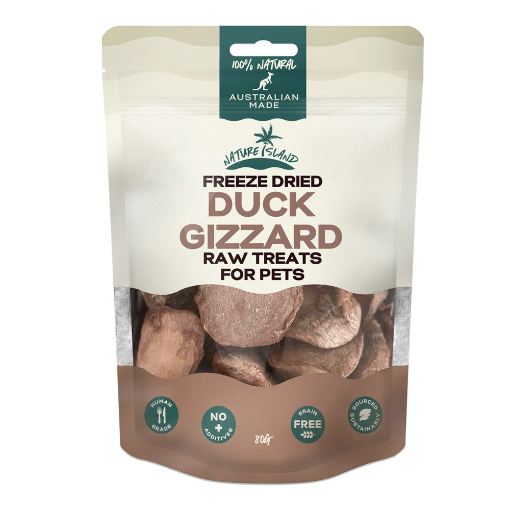 Nature Island Freeze-Dried Duck Gizzard – 80 g