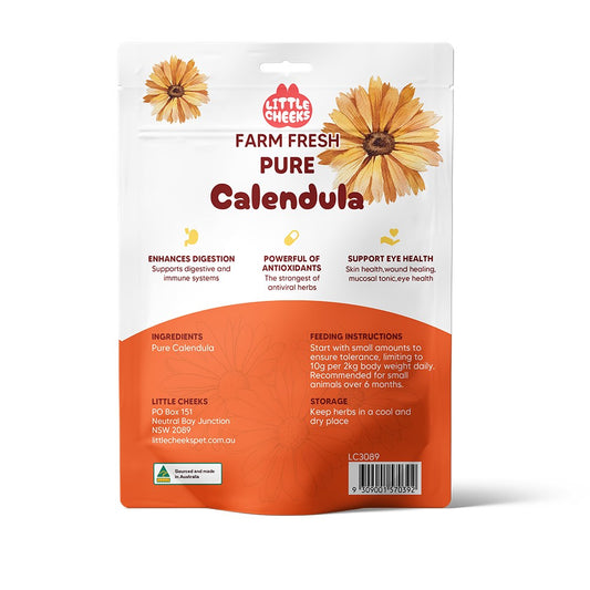 Little Cheeks Farm Fresh Pure Calendula 35g for Rabbits & Guinea Pigs