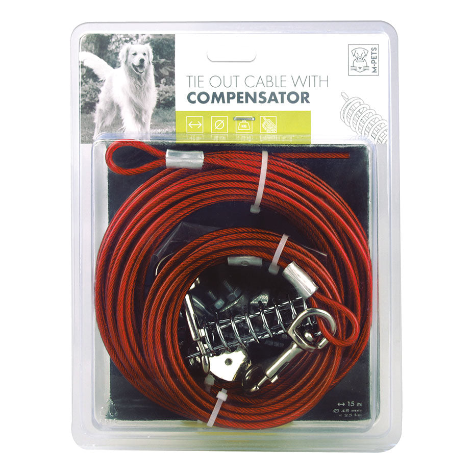 Tie-Out Cable with Compensator – 4.8 mm, up to 25 kg
