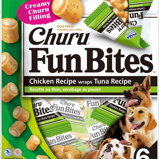 Dog Churu Fun Bites - Chicken Recipe wraps Tuna Recipe