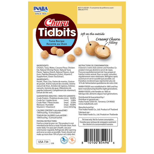 INABA Churu -Cat-Tidbits Tuna Recipe-Treat