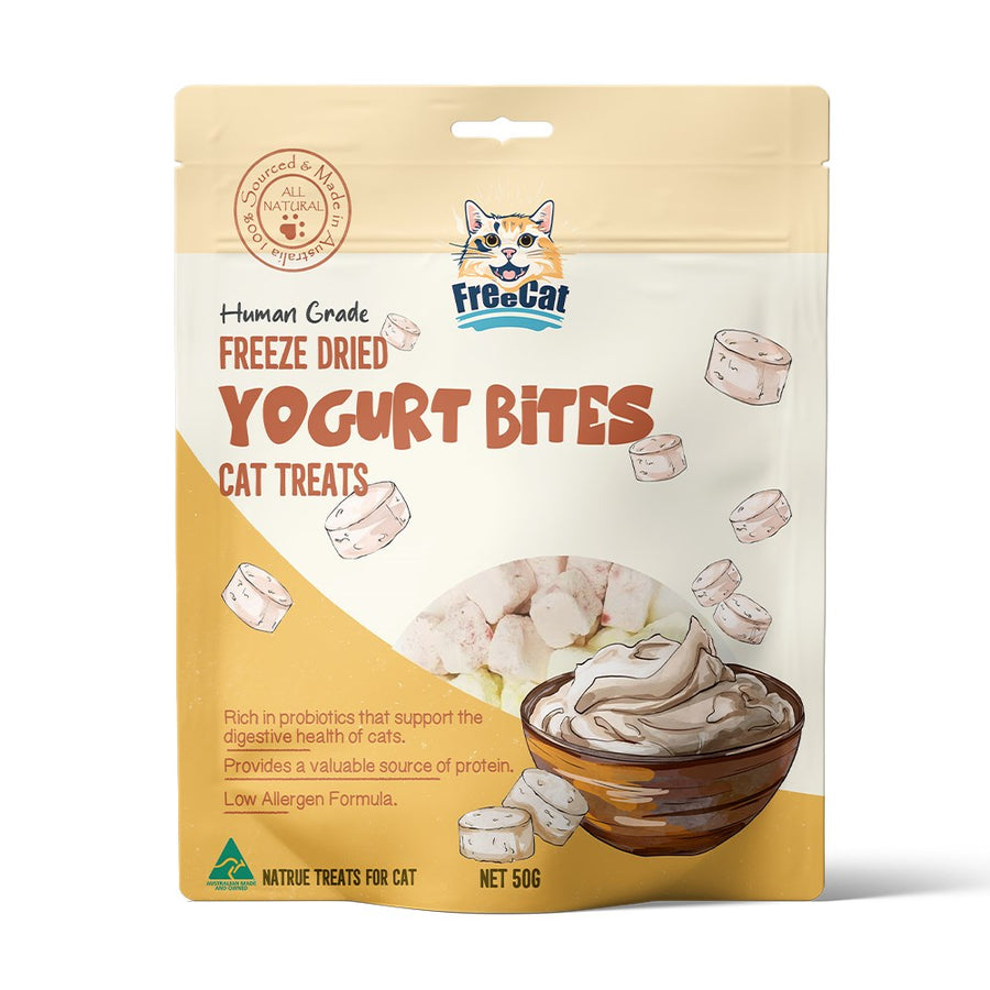 FreeCat Freeze Dried Yogurt Bites Cat Treats 50g
