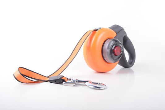 Fida Retractable Dog Leash Orange