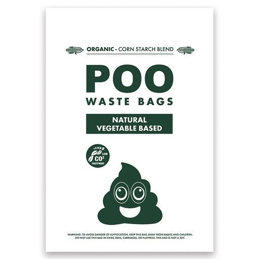 POO BIO Dog Waste Bags 60 bags - Non Scented