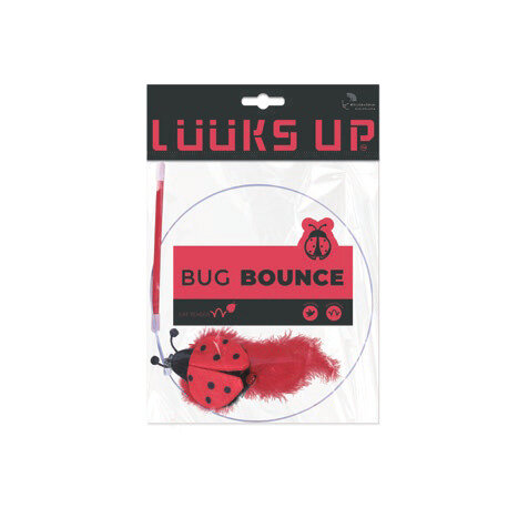 Luuks Up Bug Bounce Cat Teaser – Red Ladybug