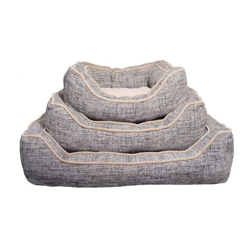 Luxury Slate and Oatmeal Square Bed
