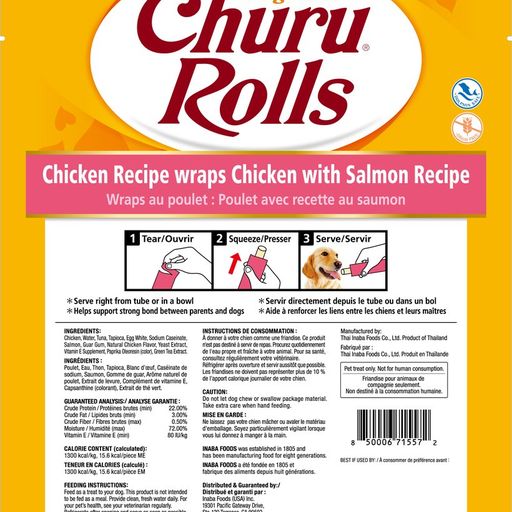 Inaba- Churu Rolls Chicken Recipe wraps Chicken with Salmon Recipe