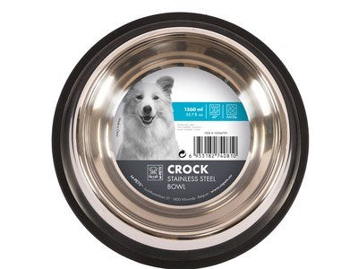 M-Pets Crock Stainless Steel Bowl