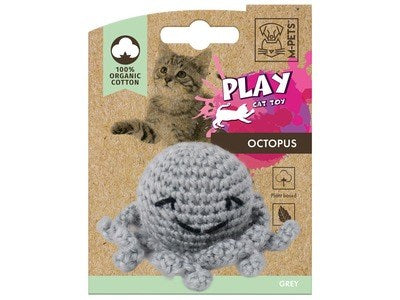 M-Pets Octopus Cat Toy – Organic Cotton