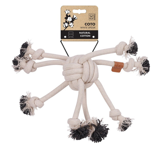 M-Pets Coto ECO Rope Spider 38 cm – White