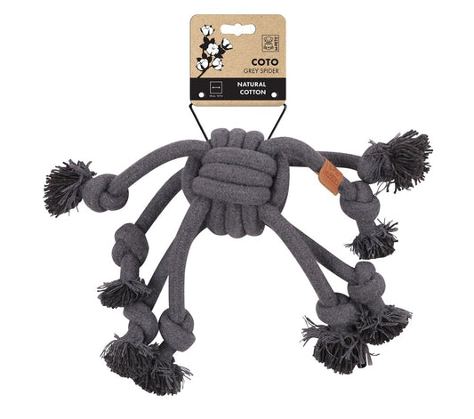 M-Pets Coto ECO Rope Spider 38 cm – Grey