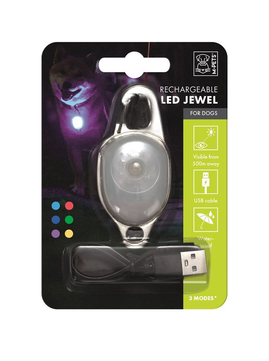 M-Pets Rechargeable LED Jewel for Dogs