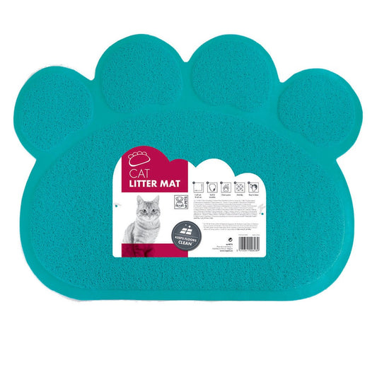 M-Pets Paw Cat Litter Mat – Green