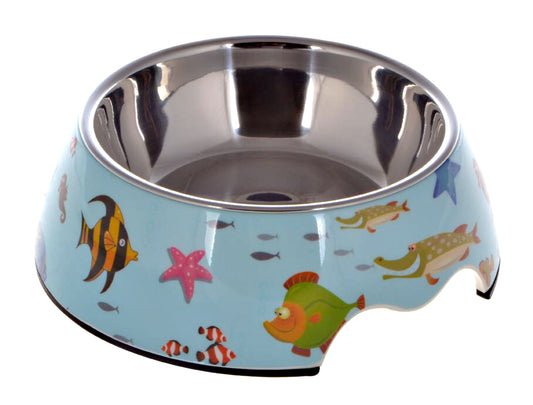 Large Mellamine Pet Bowl - Fish