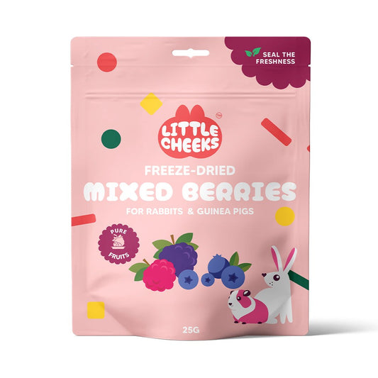 Little Cheeks Freeze Dried Mixed Berries for Small Animal 25g