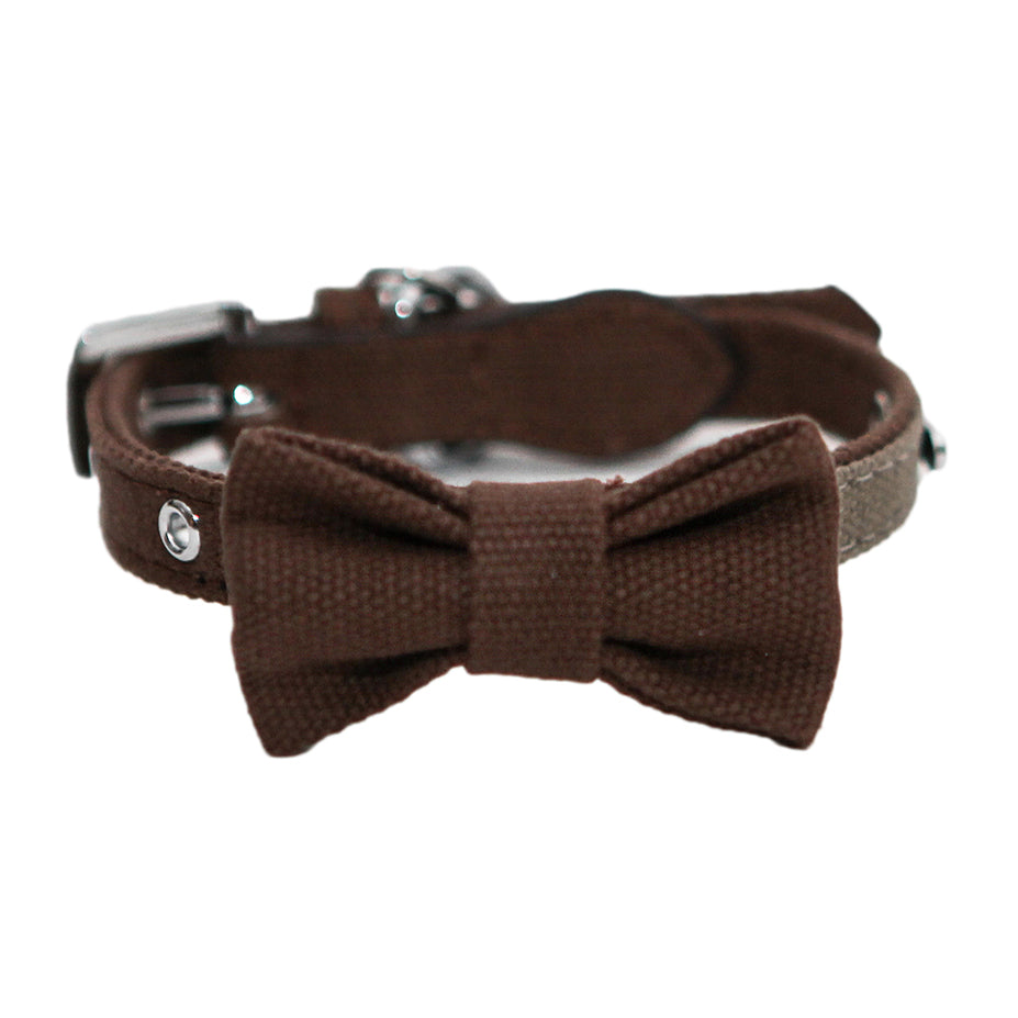 Truffle/taupe Bow Collar