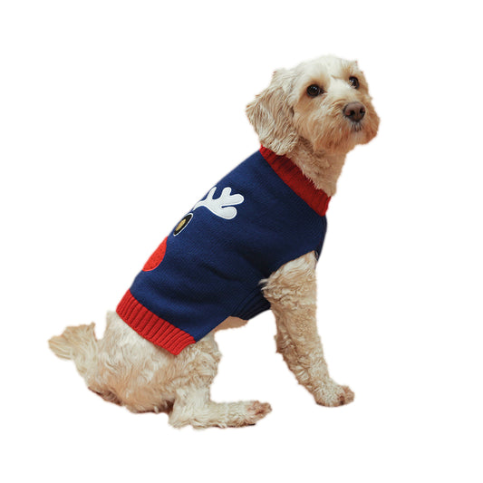 Navy Reindeer Sweater
