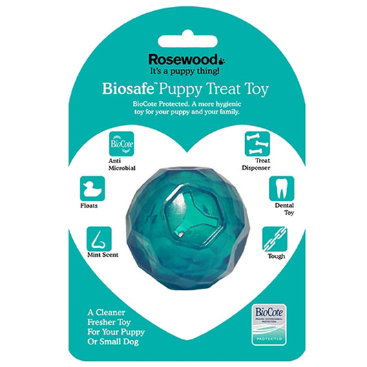 BioSafe Puppy Treat Ball Blue
