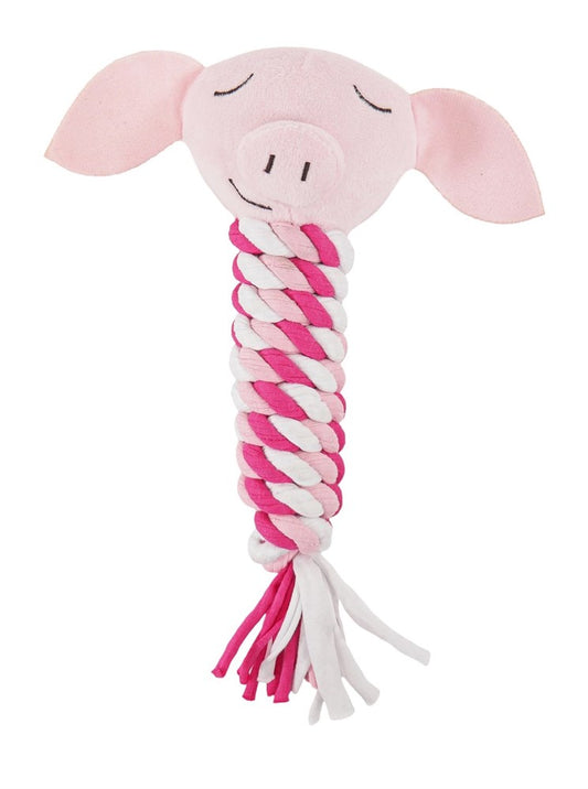 Pig in Blanket Rope Cat Toy