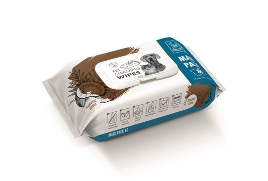 M-Pets Pet Cleaning Wipes Coconut – 80 pcs