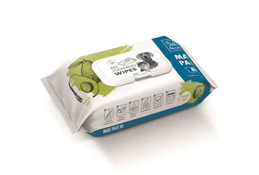 M-Pets Pet Cleaning Wipes Avocado – 80 pcs