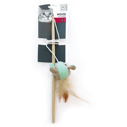 M-PETS MOUSE Cat Wands - 35 cm Pink yellow/green