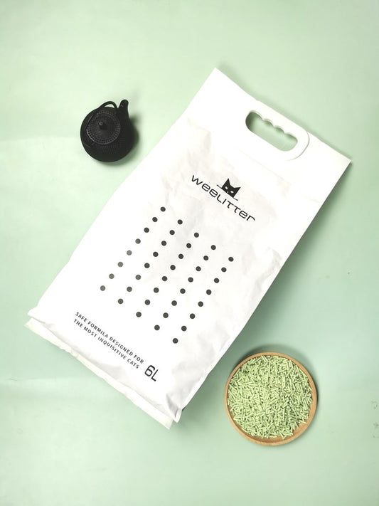WEELITTER Tofu Cat Litter 6L/2.5KG [Flavour: Green Tea]