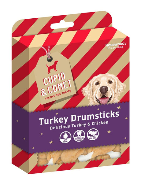 TURKEY DRUMSTICKS DOG TREATS 160G