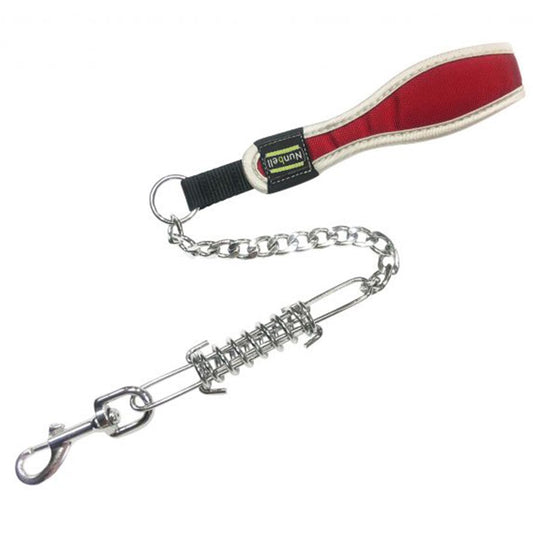 3.5mm Dog Buffer Spring Short Chain Leash With Handle