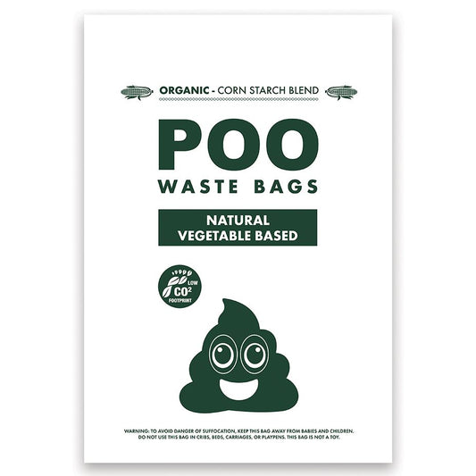 POO BAMBOO Waste Bag Dispenser with natural Vegetable