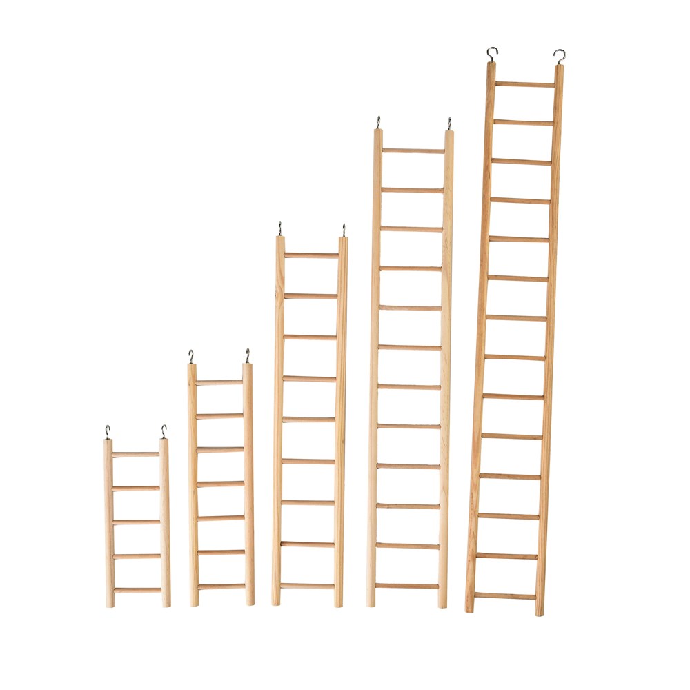 Plain wooden ladder 9 step