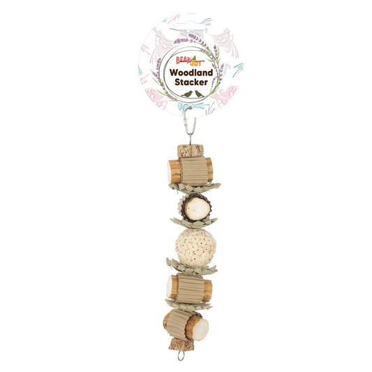 BeakJoy Woodland Stacker Bird Toy