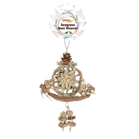 BeakJoy Seagrass Nest Weaver Bird Toy