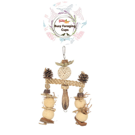 BeakJoy Pecking Palace Cups Bird Toy