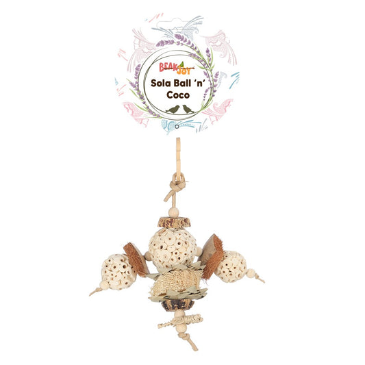 BeakJoy Coco & Sola Foraging Ball