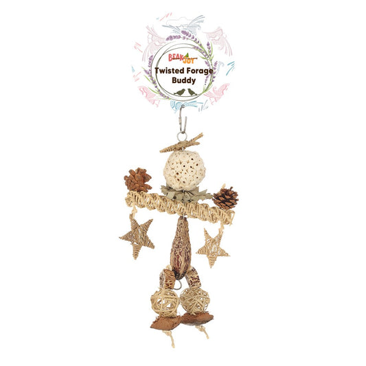 BeakJoy Twisted Forage Buddy Bird Toy