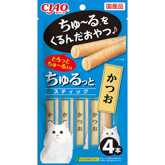 CIAO Churutto Stick Katsuo (Bonito) – 4 x 7 g