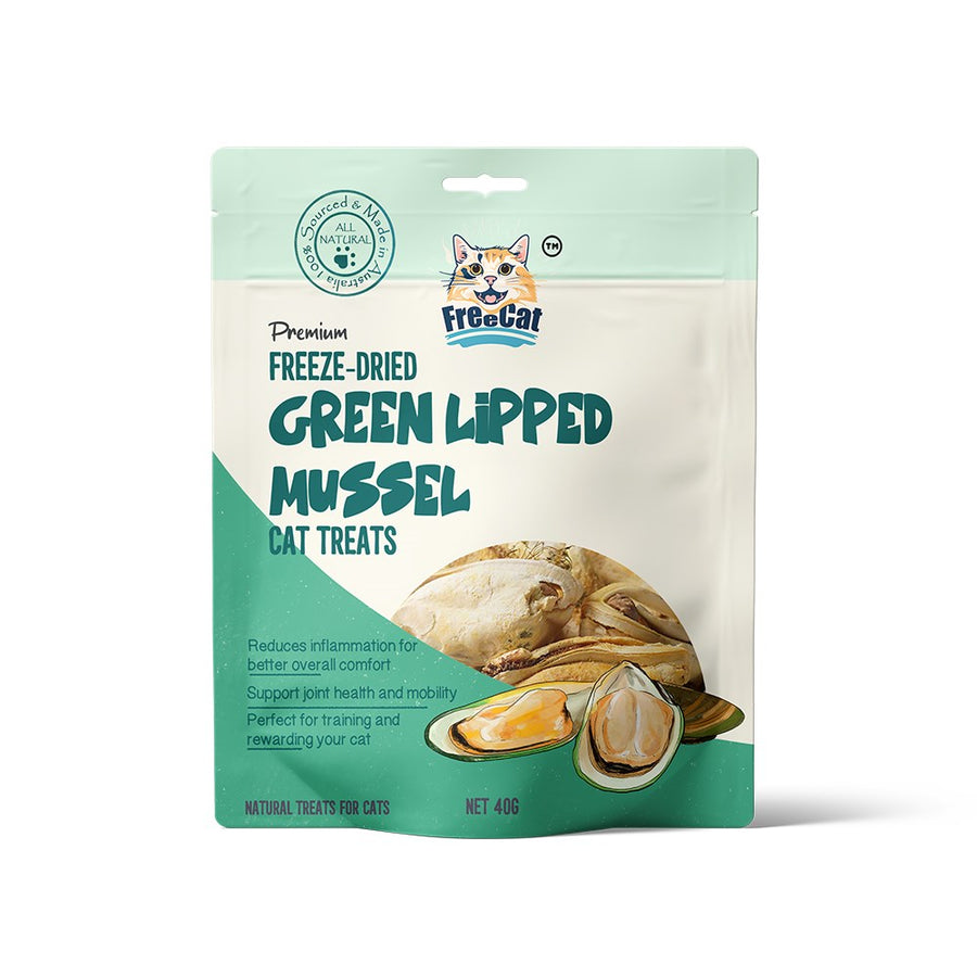 FreeCat Freeze Dried Green Lipped Mussel Cat Treats 40g