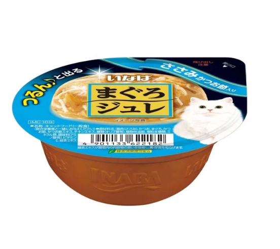 CIAO Soft Jelly Cup Tuna with Chicken Fillet & Dried Bonito