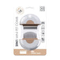 2 in 1 Mini Pet Comb for short hair - Brown
