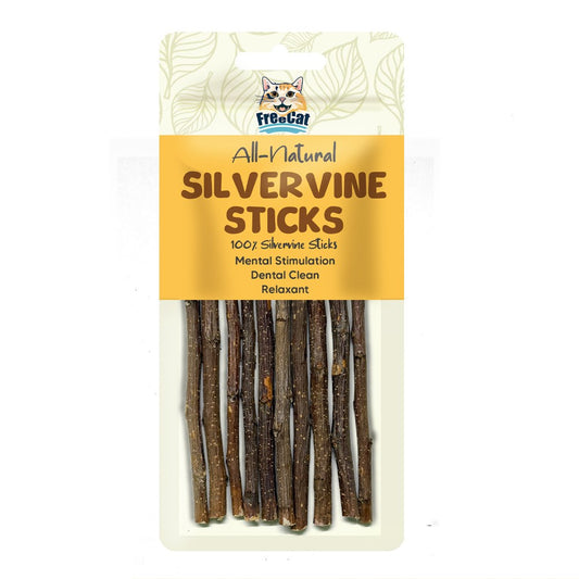 FreeCat All Natural Silvervine Sticks 10pcs