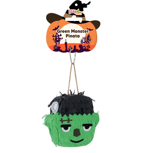 BeakJoy Green Monster Piñata Bird Toy